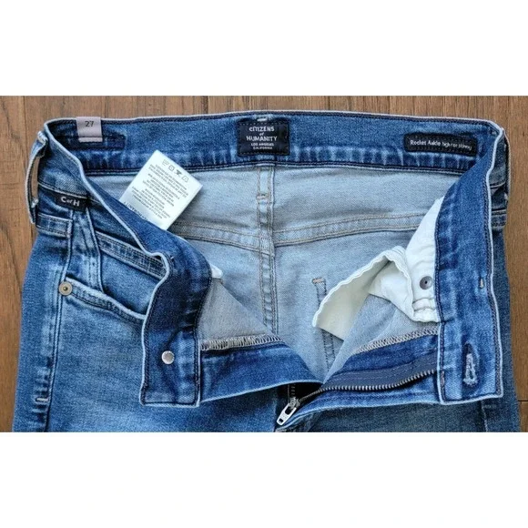 Citizen of Humanity Women's Blue‎ Rocket Ankle Hi-Rise Skinny Jean Size 27x27 - Picture 3 of 6